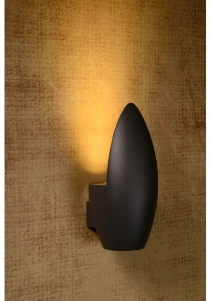 Lucide 27854/01/30 - Aplica perete exterior ELDO 1xGU10/35W/230V negru