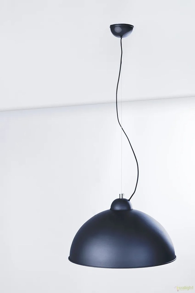 Lustra/Pendul metalic design modern 53cm TOMA BLACK