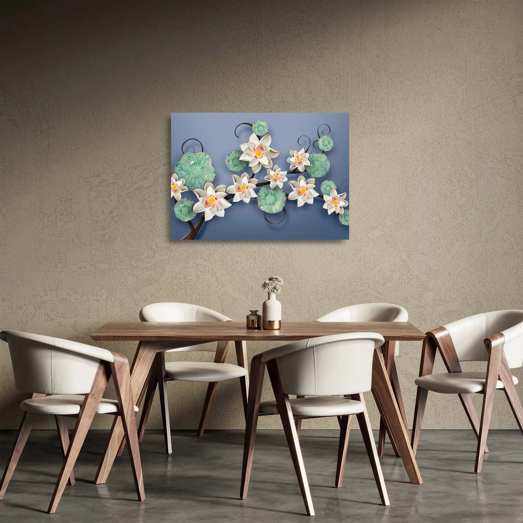 Tablu cu nufăr (70x50 cm)