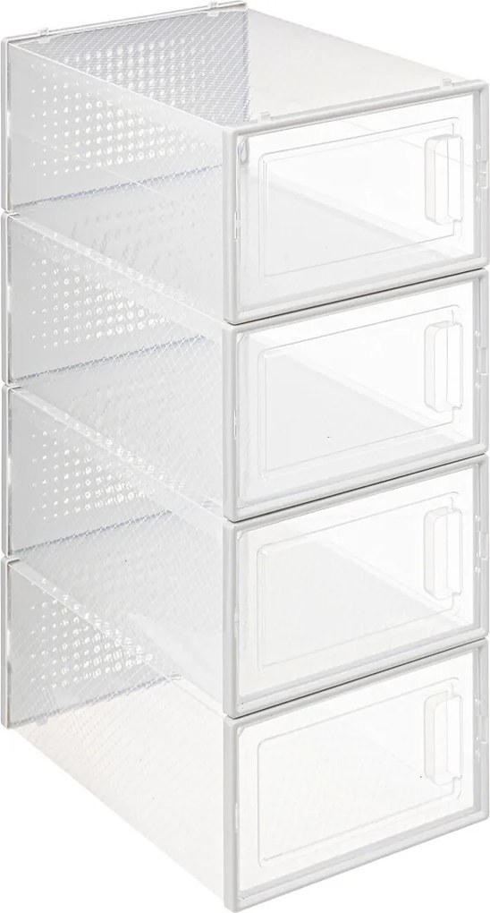 Set de 4 rafturi pentru pantofi din plastic