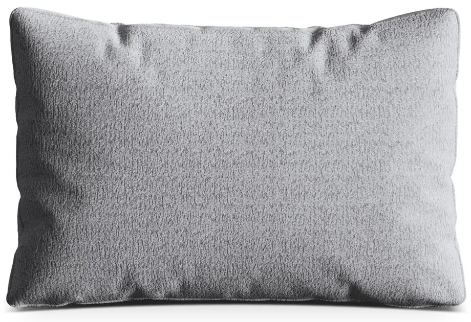 Pernă pentru canapea gri deschis cu tapițerie din țesătură bouclé Kemi – Cosmopolitan Design