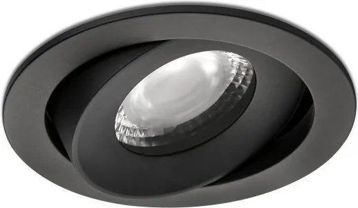 Spot LED incastrat directionabil IP44 KIVI negru 5W 3000K