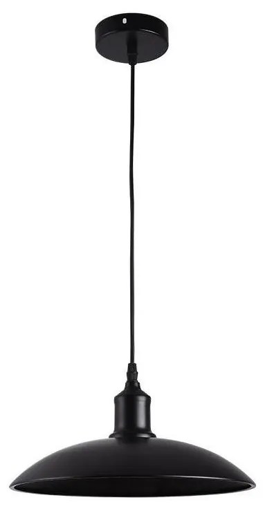 Lustră pe cablu 1xE27/60W/230V d. 29 cm negru