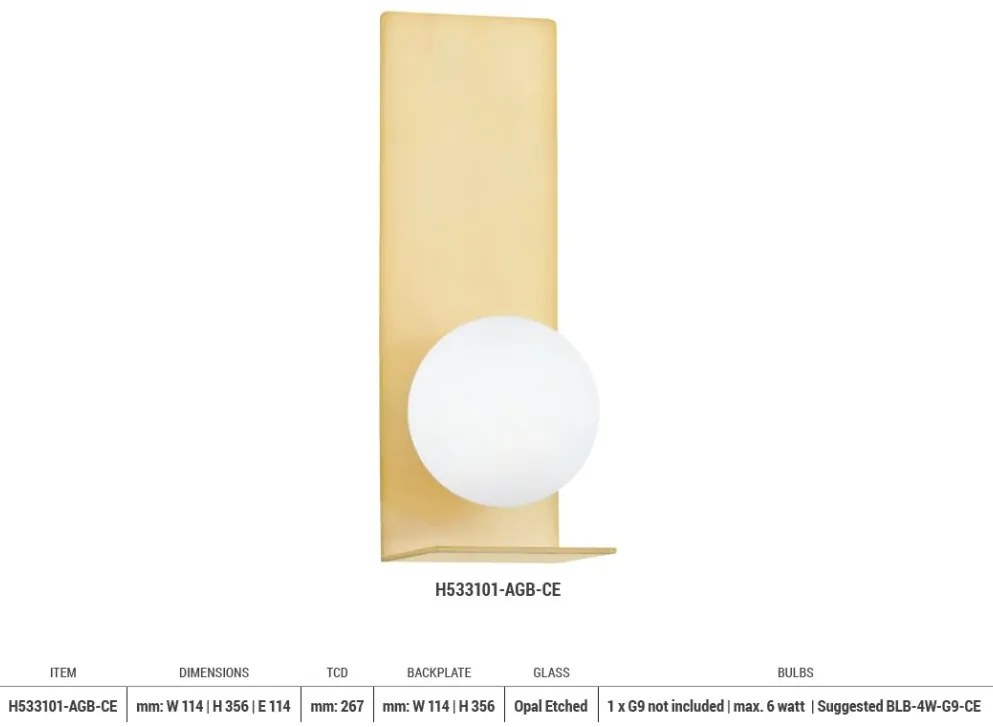 Aplica de perete design modern LANI