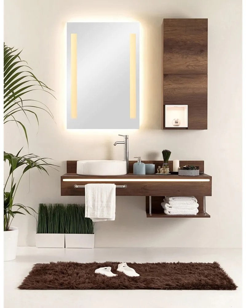 Oglindă de perete cu led 50x70 cm Senna – Mirrors and More
