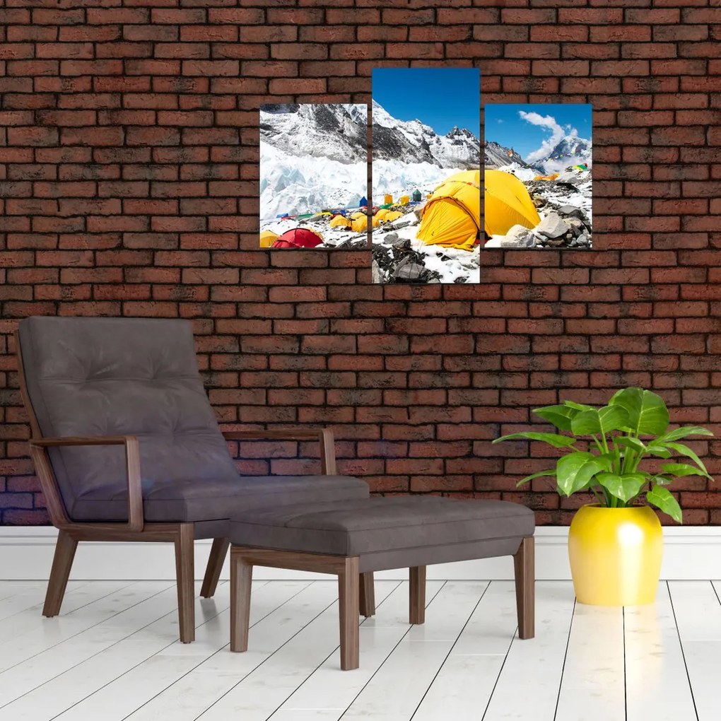 Tablou - Camping la munte (90x60 cm)