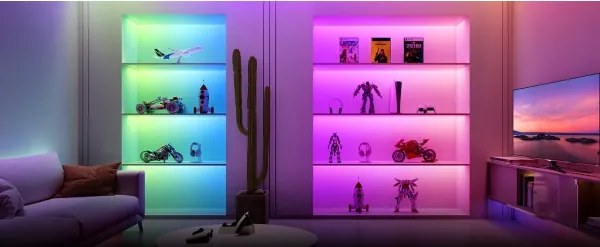 Bandă LED RGBWWIC dimabilă Govee Strip Light 2 Pro 5m Wi-Fi Matter