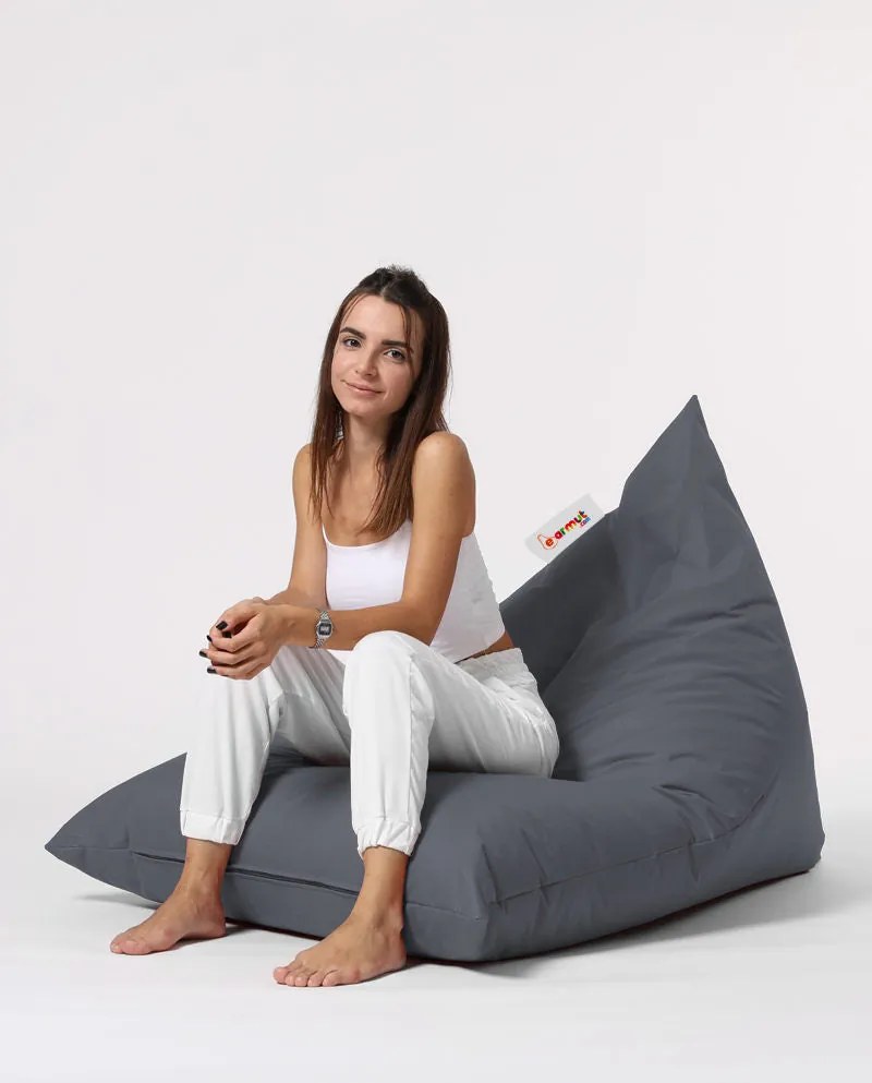 Fotoliu puf pentru grădină Pyramid Big Bed Pouf - Fume