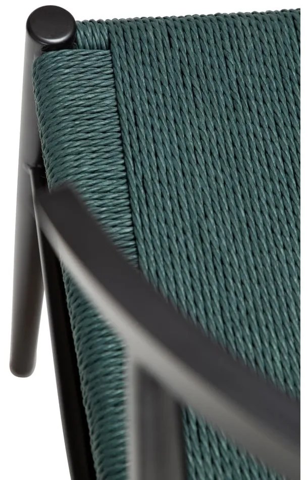 Scaun de dining negru/turcoaz Sava – DAN-FORM Denmark