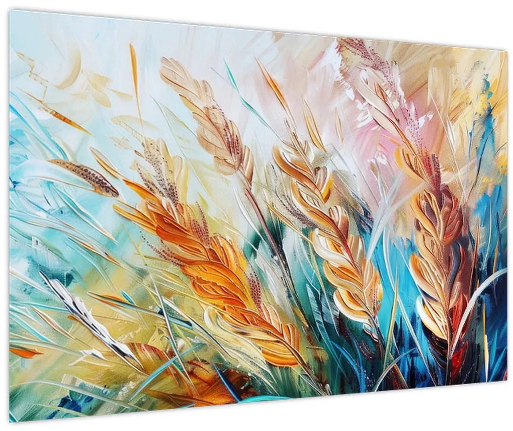 Tablou - Grâu, abstracție (90x60 cm)