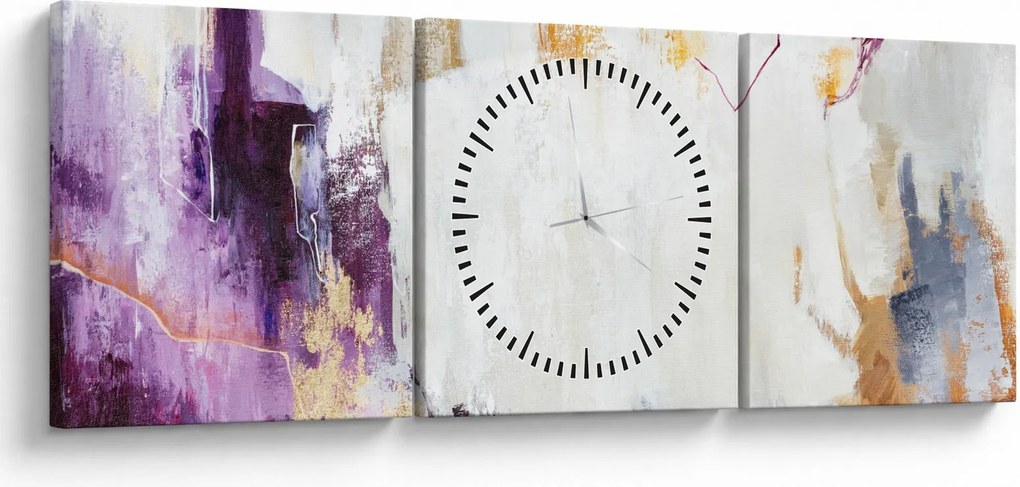 Tablou - Abstract (cu ceas) (90x30 cm)