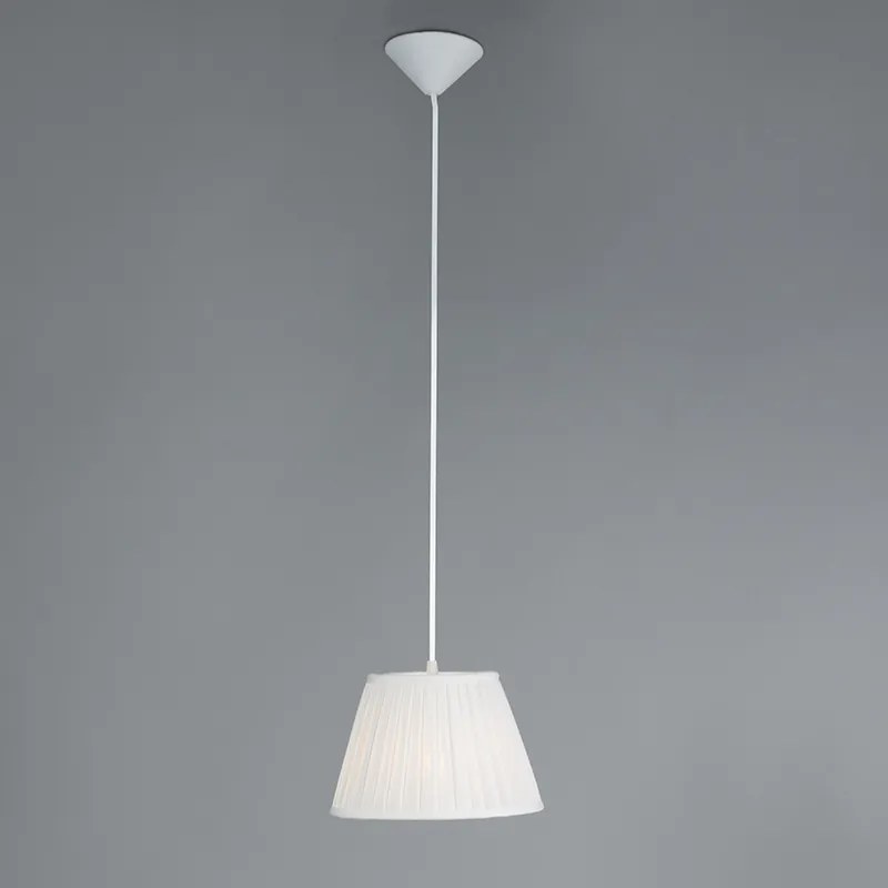 Lampă suspendată retro crem 25 cm - Plisse