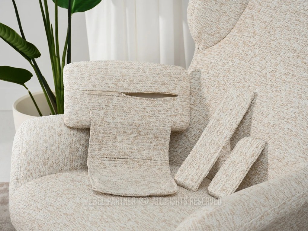 Fotoliu Irma (crem + bej). Promo -22%. 1110068