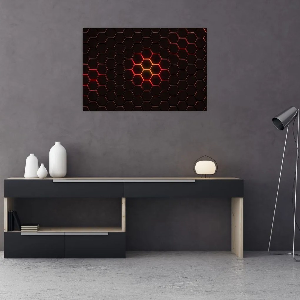 Tablou cu sârmă (90x60 cm)