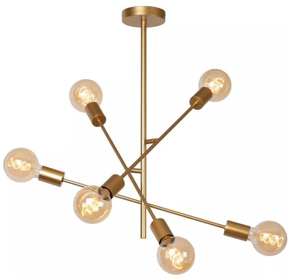 Lucide 21119/06/02 - Lustră pe tijă LESTER 6xE27/40W/230V