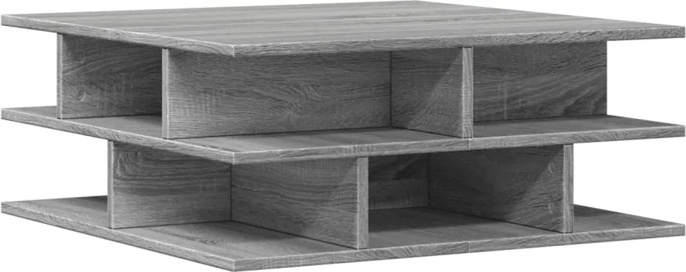 vidaXL Măsuță de cafea, gri sonoma, 70x70x29 cm, lemn compozit