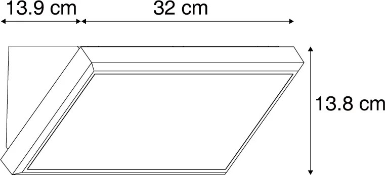 Lampă modernă de perete pentru exterior gri închis, cu LED, IP65 și senzor de mișcare - Marek