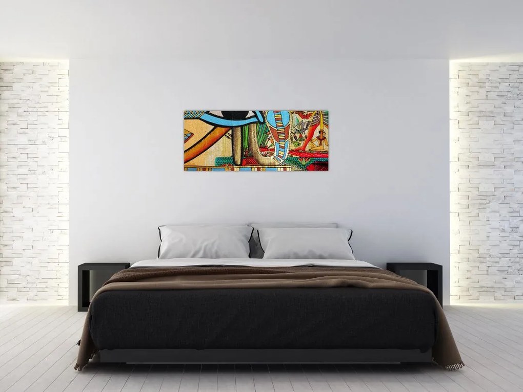 Tablou- Pictură egipteană (120x50 cm)