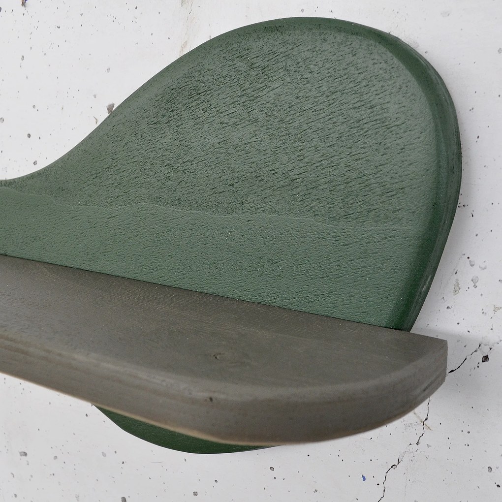 Raft de perete Mehehe (verde închis + gri). 1127535