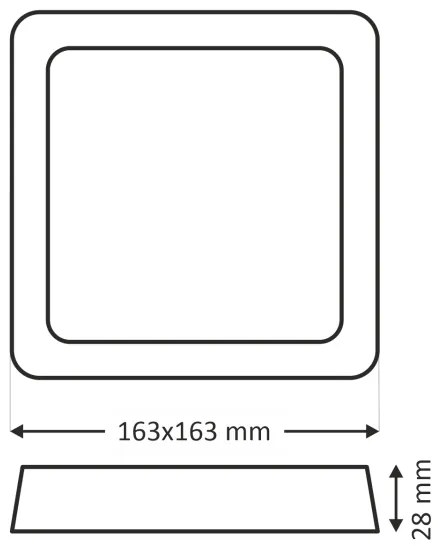 Plafonieră LED LED/12W/230V 4200K