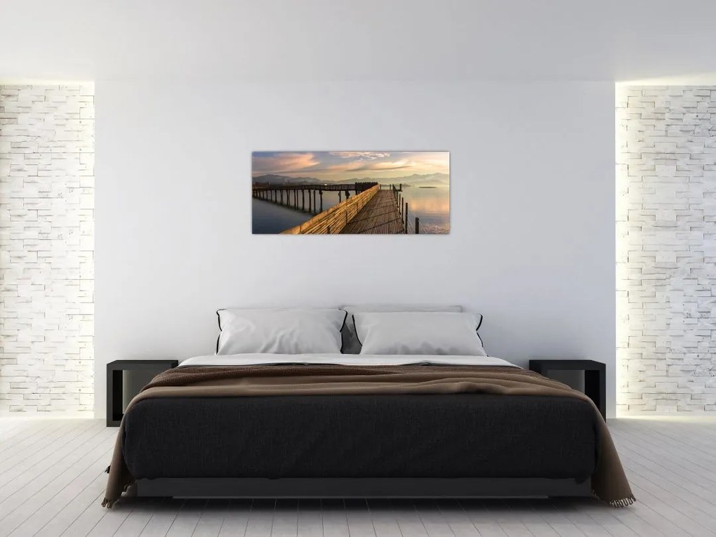 Tablou - e malul lacului Obersee (120x50 cm)
