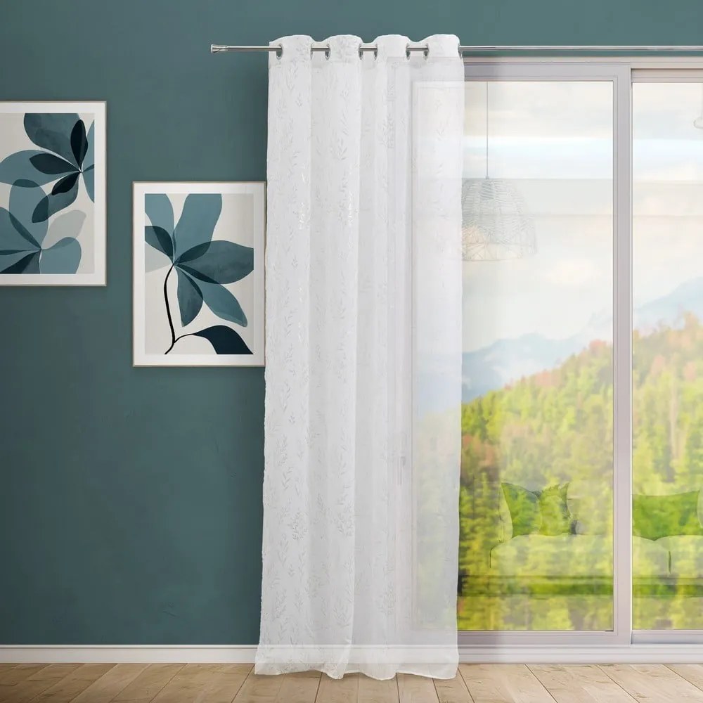Perdea albă-argintie 140x260 cm Buds – Casa Selección