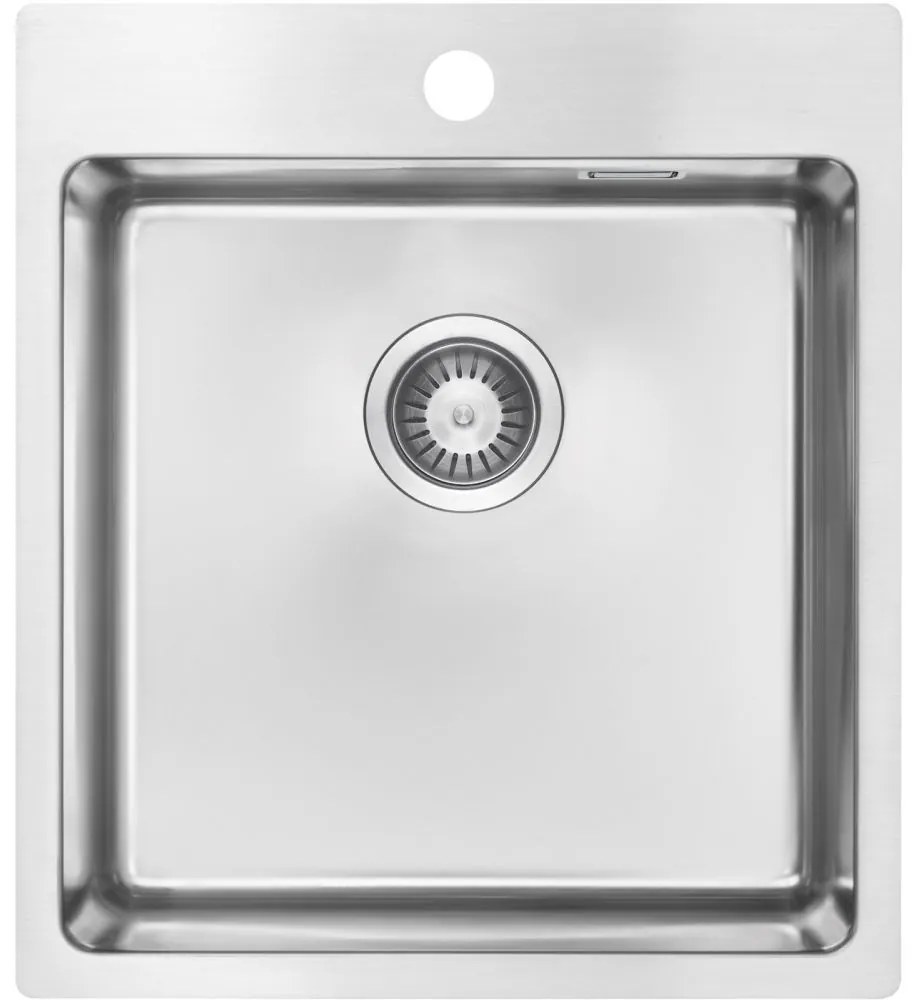 Chiuveta bucatarie inox Deante Olfato, 45x50 cm, otel slefuit 450x505 mm, Otel slefuit