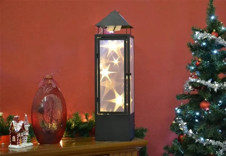 Felinar de Crăciun holografic 3D - 70 cm, 20 LED-uri