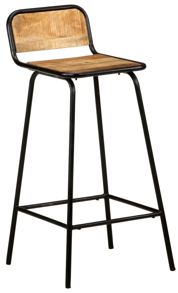321953 vidaXL Scaune de bar, 2 buc., lemn masiv de mango