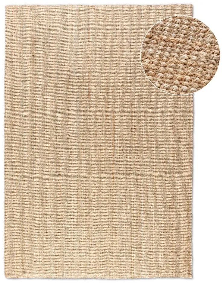 Covor în culoare naturală din iută 190x280 cm Bouclé – Hanse Home