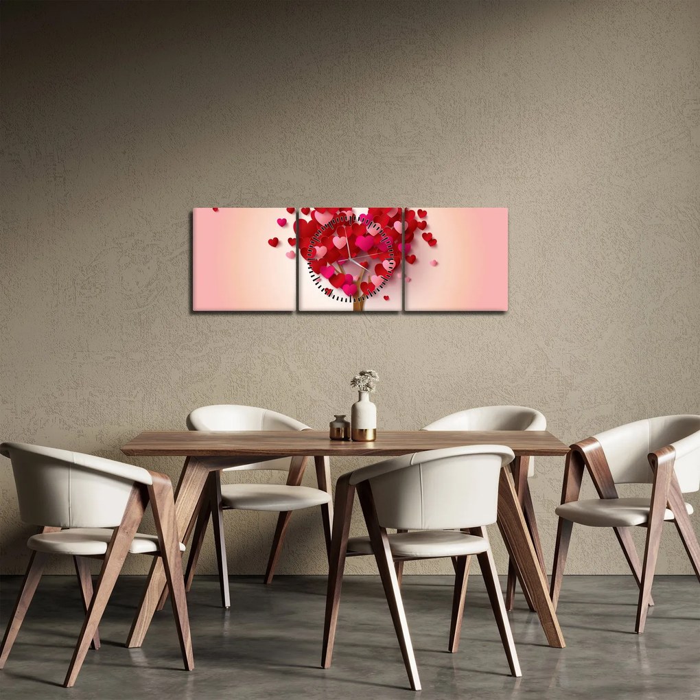 Tablou - Copacul (cu ceas) (90x30 cm)
