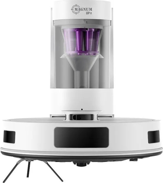 Aspirator robot MAGNUM UP, 45 W, 20 000 Pa, 180 min, 230 ml, Rezervor automat, Senzori SMART, Curatare umeda/uscata, Alb
