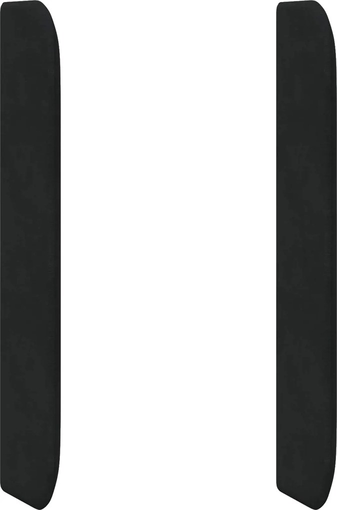 vidaXL Ureche pentru Tăblie Negru 80 x 16 x 4 cm Catifea