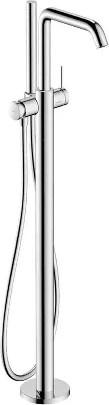 Baterie cada-dus freestanding Hansgrohe Tecturis S finisaj crom lucios fara corp ingropat
