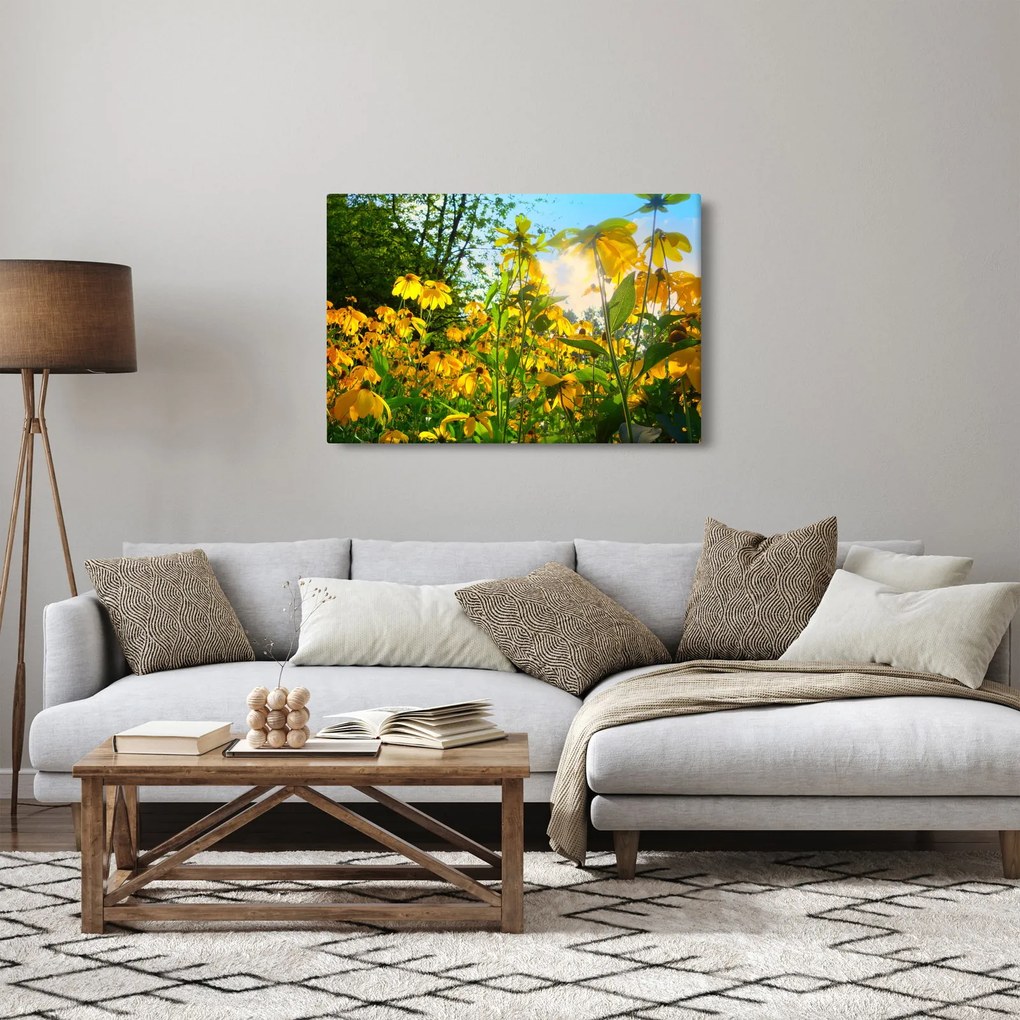 Tablou - Flori galbene (90x60 cm)