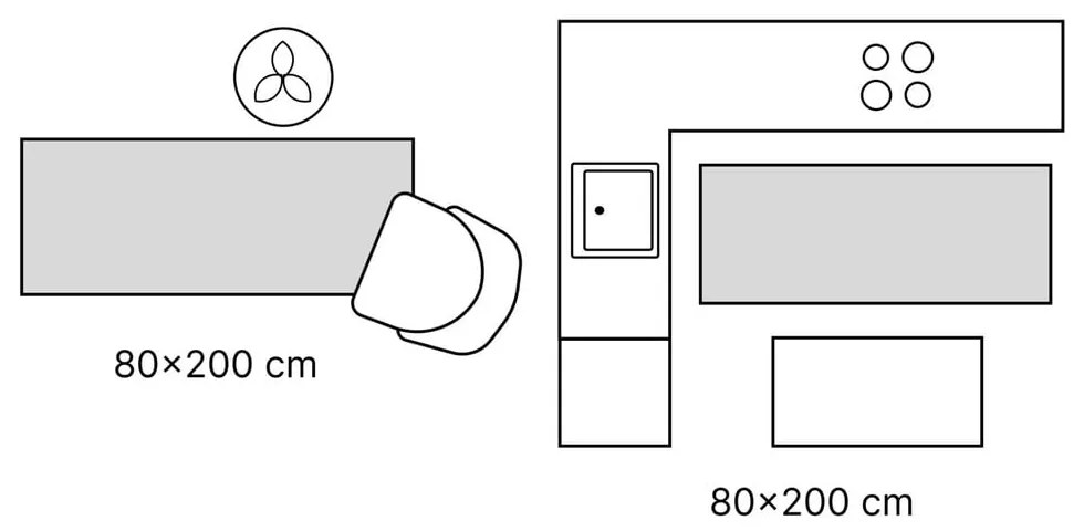Covor tip traversă în culoare naturală deschisă țesut manual din lână 80x200 cm Calmio – Hanse Home