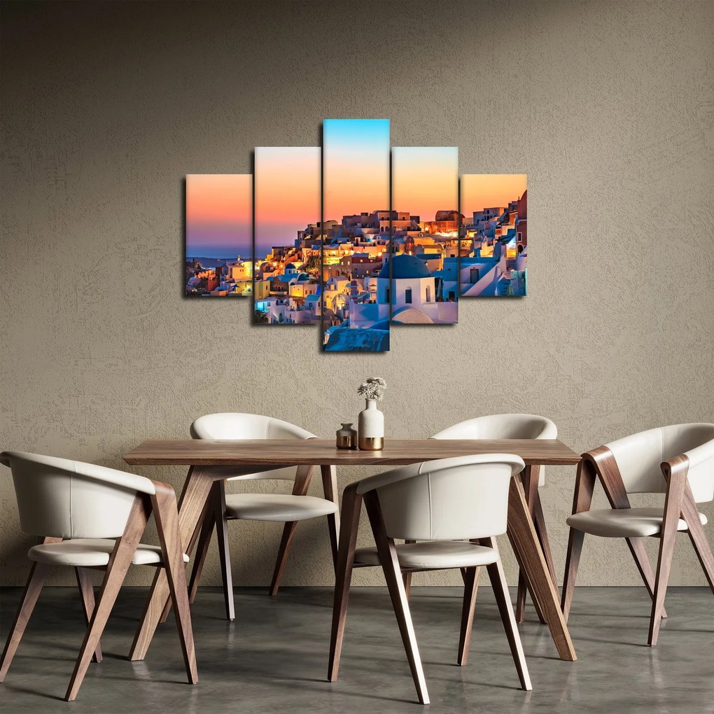 Tablou - Santorini în amurg (150x105 cm)