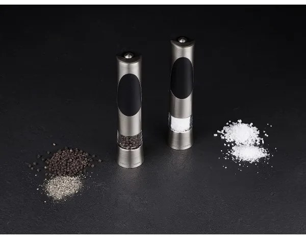 Cole&Mason RICHMOND set 2 râșnițe electrice sare și piper, 6xAAA