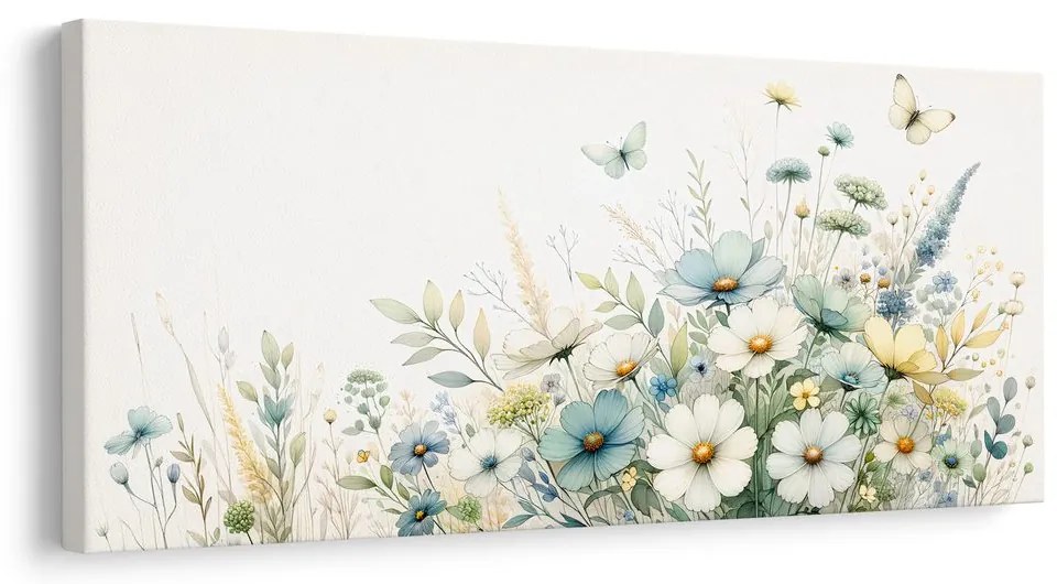 Tablou flori sălbatice pastelate