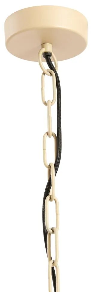 Lustră în culoare naturală cu abajur din lemn ø 40 cm Kabinda – Light &amp; Living