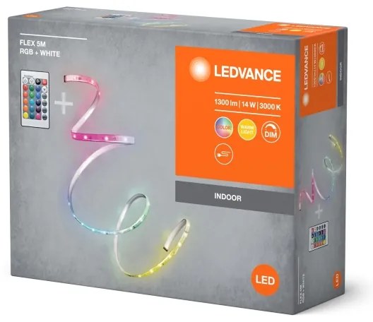 Bandă LED RGBW dimabilă FLEX 5m LED/14W/230V Ledvance + telecomandă