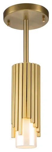 Elstead MARVELE-MP-AB-OPAL - Pendul cu tijă MARVELE 1xE14/40W/230V auriu