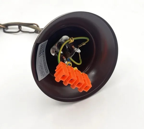 Candelabru ANTON cu lanț, 5 x E14 / 15W / 230V, bronz