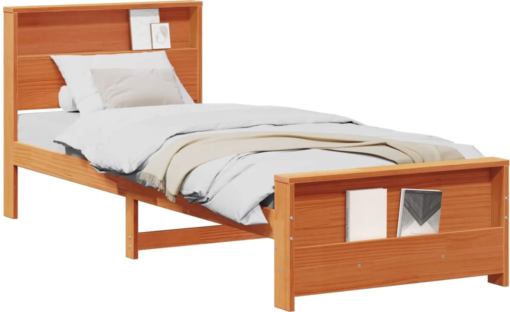 vidaXL Cadru de pat Maroniu cerat 80 x 200 cm Lemn compozit