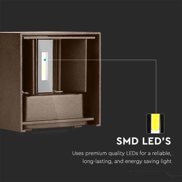 Aplică LED de exterior LED/11W/230V 3000K IP65 maro