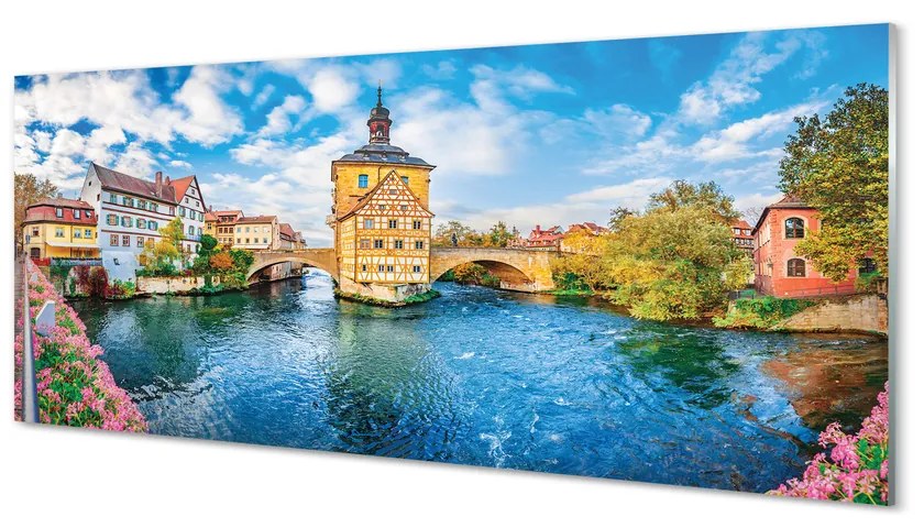 Panouri de sticlă Germania poduri râu vechi oraș