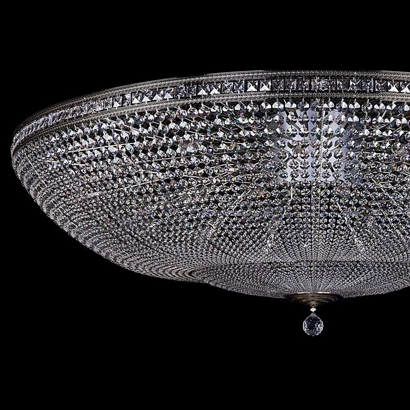 Plafoniera XXXL cristal Bohemia MILADA dia 2000 Nickel