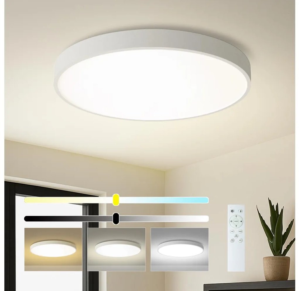 Brilagi - Lampă LED dimabilă POOL SMART LED/100W/230V Ø 80 cm Wi‑Fi Tuya albă + telecomandă