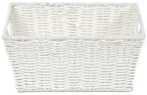 Cos din rachita compactor 31 x 24 x 14 cm, alb