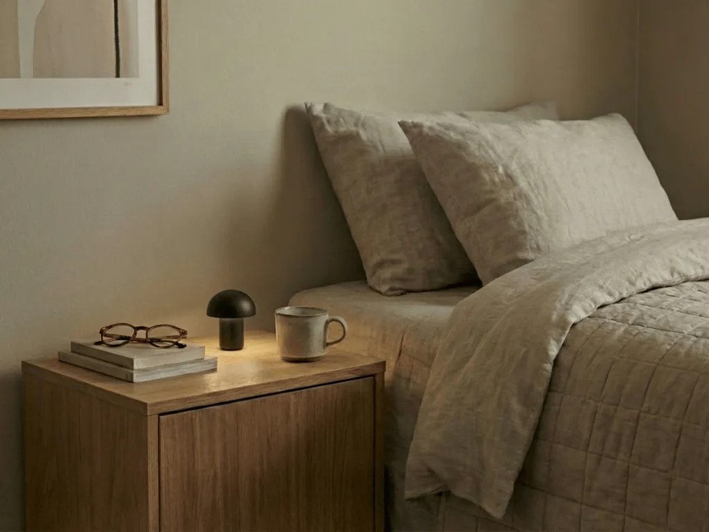 Lampă de masă LED FUNGHI 11,2 cm, neagra